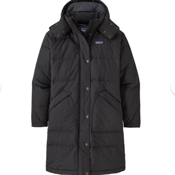 Patagonia Downdrift Black Hooded Parka XL - Picture 9 of 17